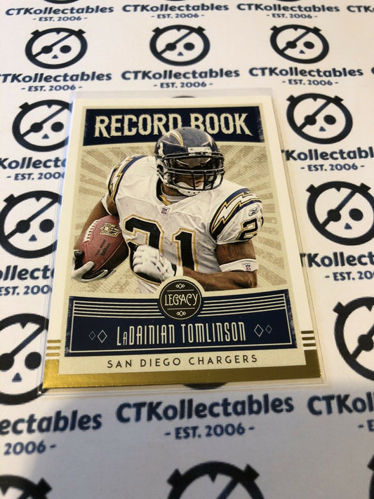 2020 NFL Legacy LaDainan Tomlinson Record Book RB-LT CHARGERS