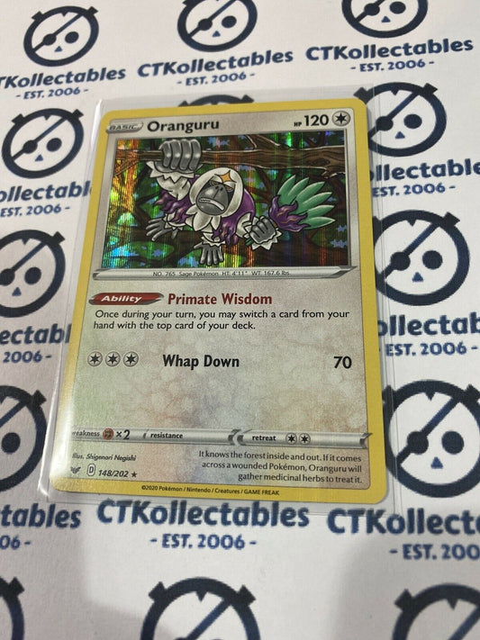 Oranguru #148/202 Holo Rare Pokémon Card Sword & Shield