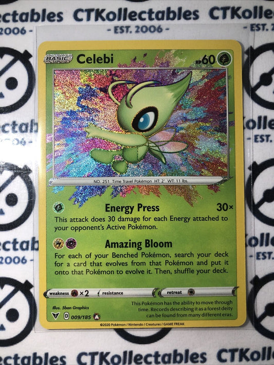 Celebi #009/185 Amazing Rare- Pokemon Card Vivid Voltage