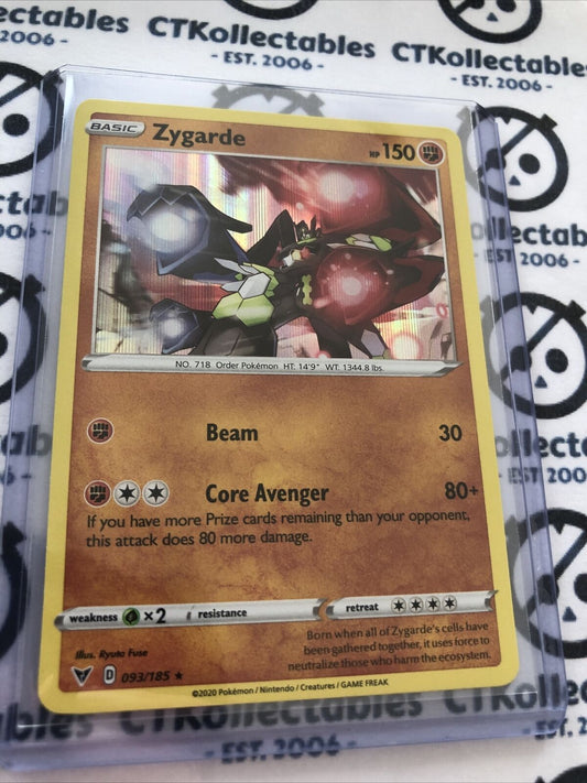 Zygarde #093/185 Holo Rare- Pokemon Card Vivid Voltage