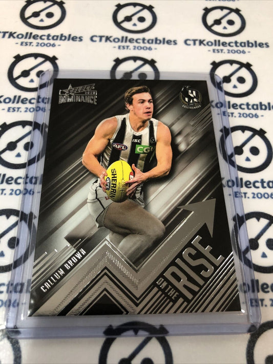 2020 AFL Dominance On The Rise Callum Brown #063/350 Magpies