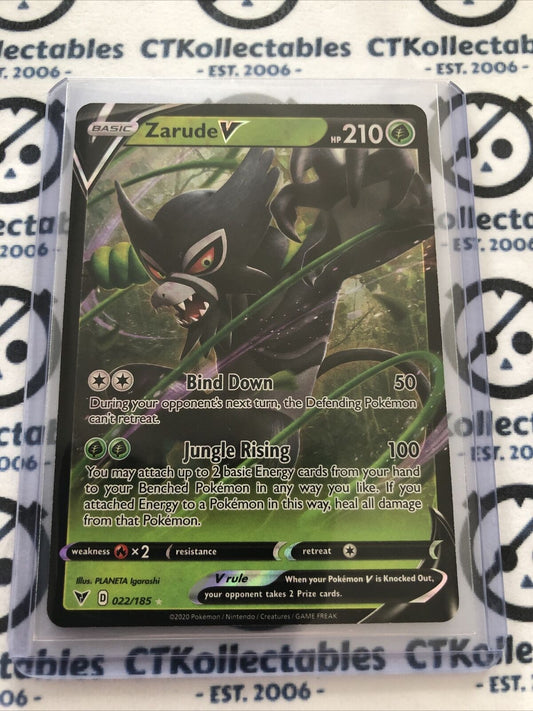 Zarude V #022/185 Ultra Rare- Pokemon Card Vivid Voltage