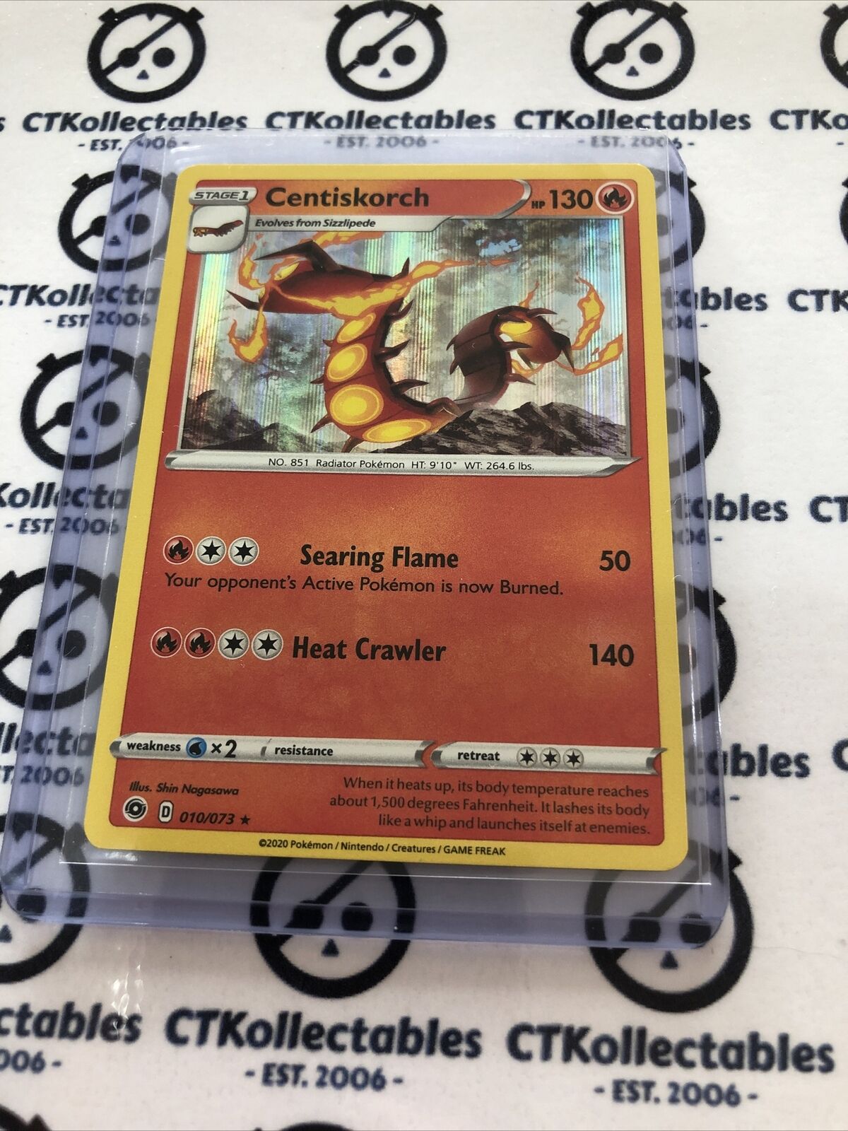 Centiskorch #010/073 Holo Rare Pokémon Card Champions Path