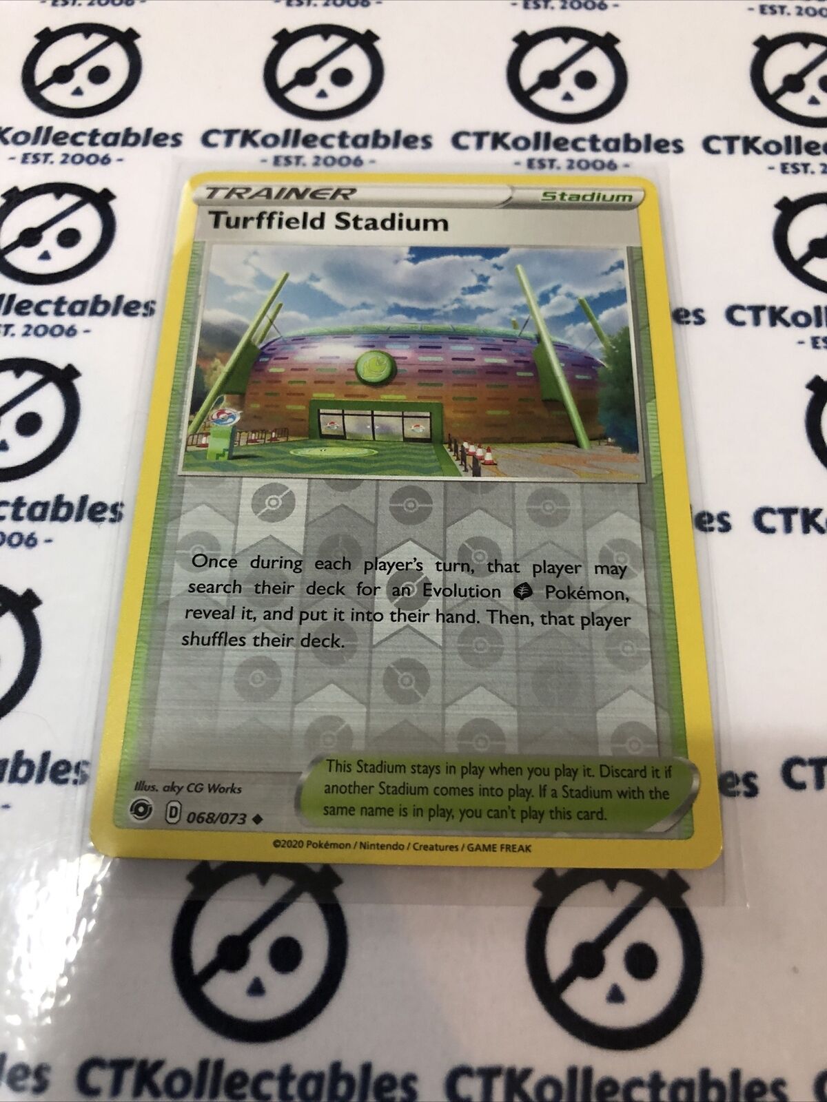 Turffield Stadium #068/073 Reverse Holo Uncommon Pokémon Card Champions Path