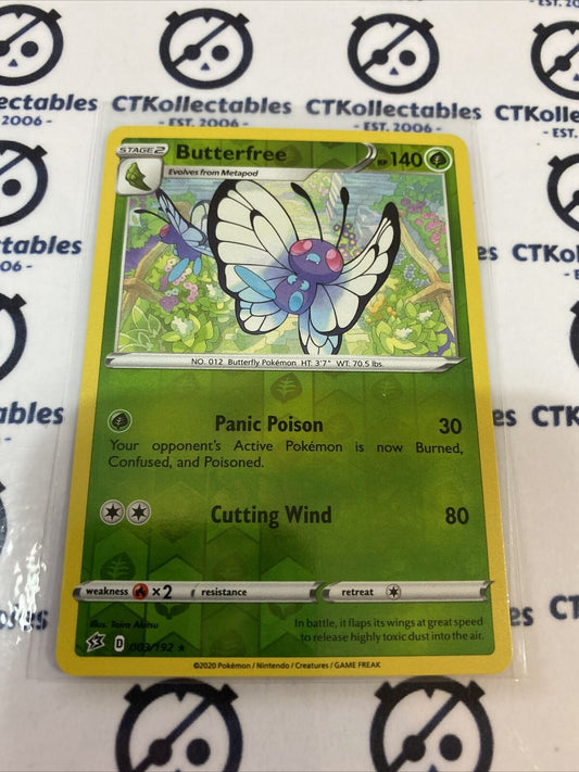 Butterfree #003/192 Reverse Holo Rare Pokémon Card Rebel Clash