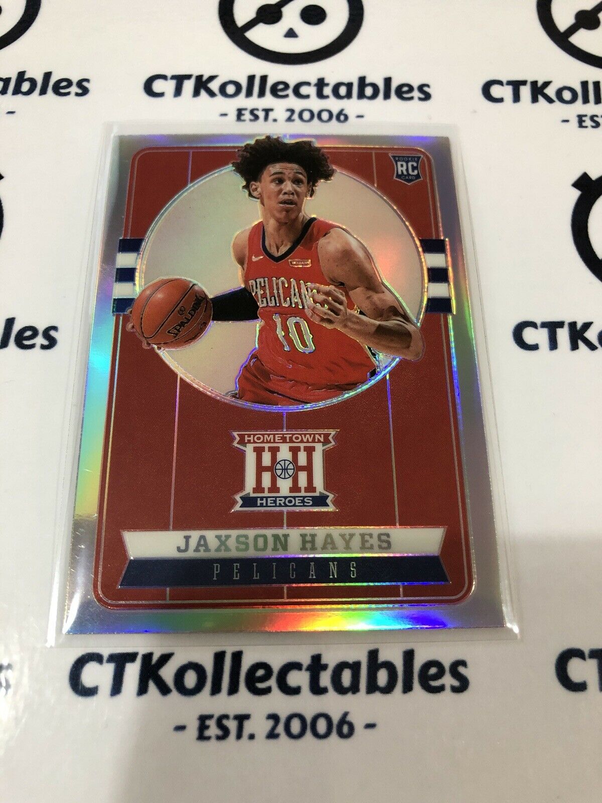 2019-20 NBA Chronicles Hometown Heroes Jaxson Hayes Silver Prizm RC #553 Pelicans