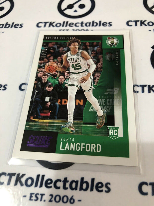 2019-20 NBA Chronicles Score Romeo Langford Purple #10/49 RC Celtics
