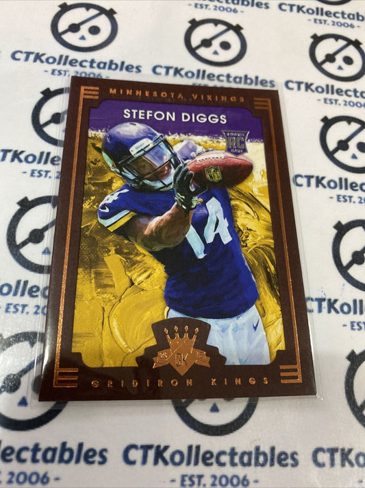 2015 NFL Gridiron Kings Stefon Diggs RC #125 Brown Framed Vikings