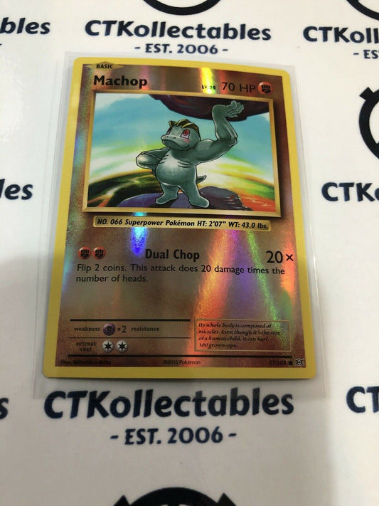 Machop Reverse Holo #57/108 Common Pokémon Card XY EVOLUTIONS