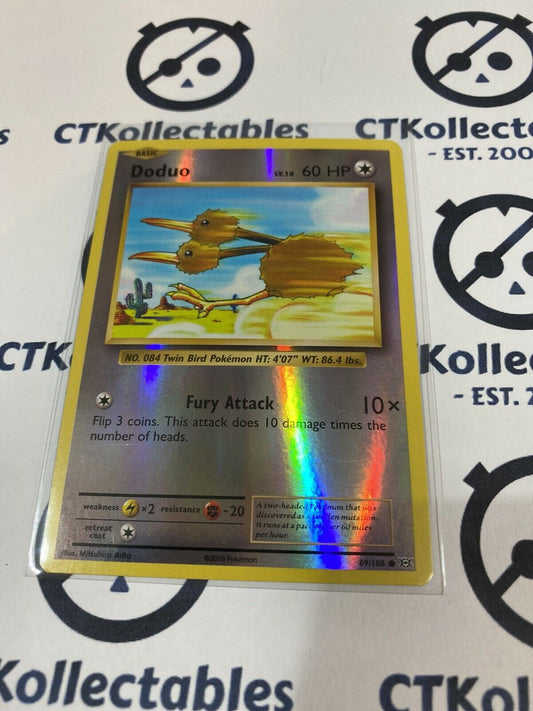 Doduo Reverse Holo #61/108 Common Pokémon Card XY EVOLUTIONS