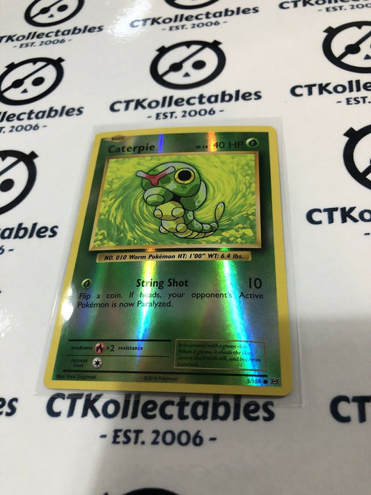 Caterpie Reverse Holo #3/108 Common Pokémon Card XY EVOLUTIONS