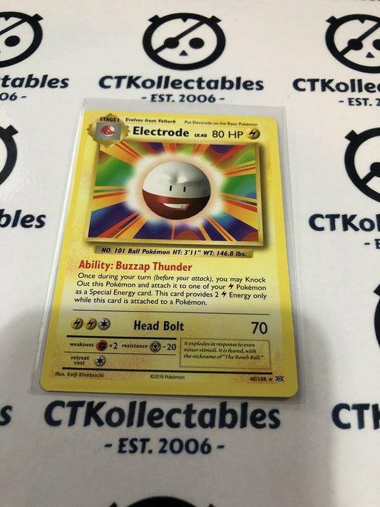 Electrode #40/108 Rare Pokémon Card XY EVOLUTIONS