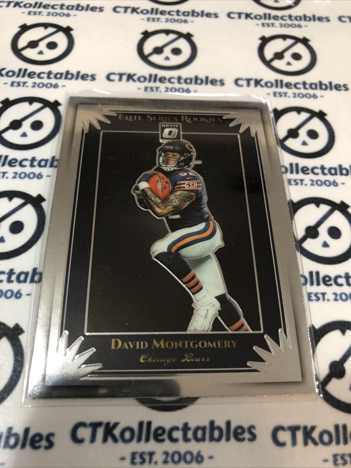 2019 NFL Donruss Optic David Montgomery Elite Series Rookies Bears