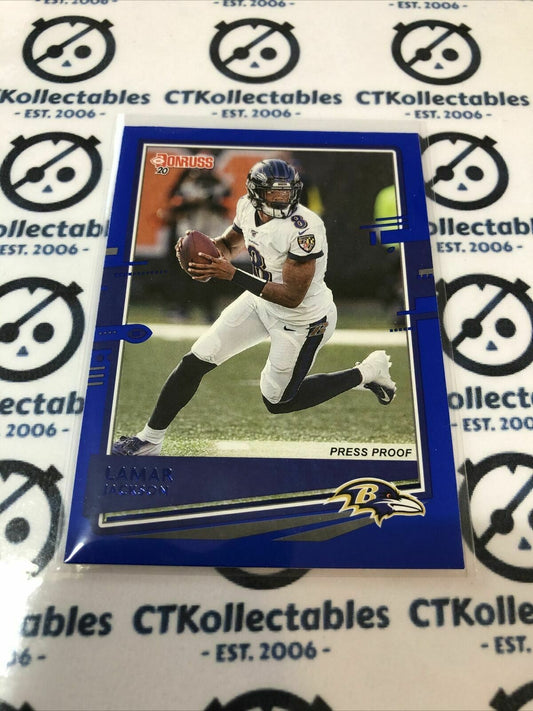 2020 NFL Donruss Press Proof Blue #33 Lamar Jackson