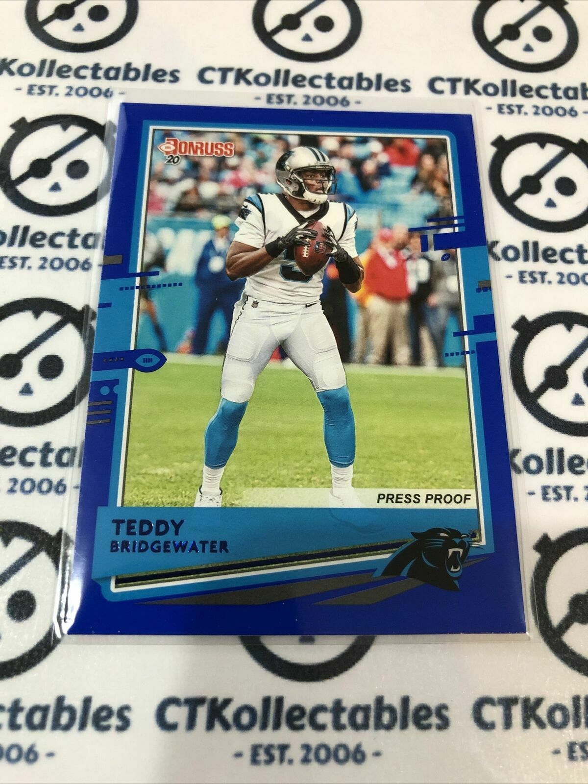 2020 NFL Donruss Press Proof Blue #49 Teddy Bridgewater