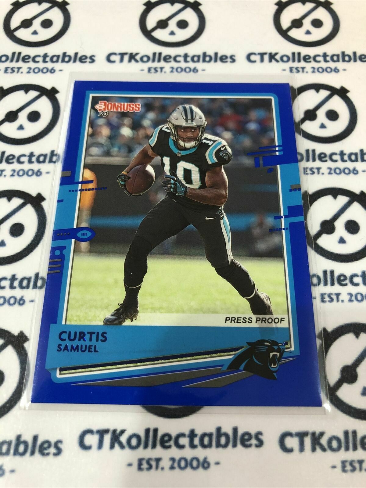 2020 NFL Donruss Press Proof Blue #54 Curtis Samuel