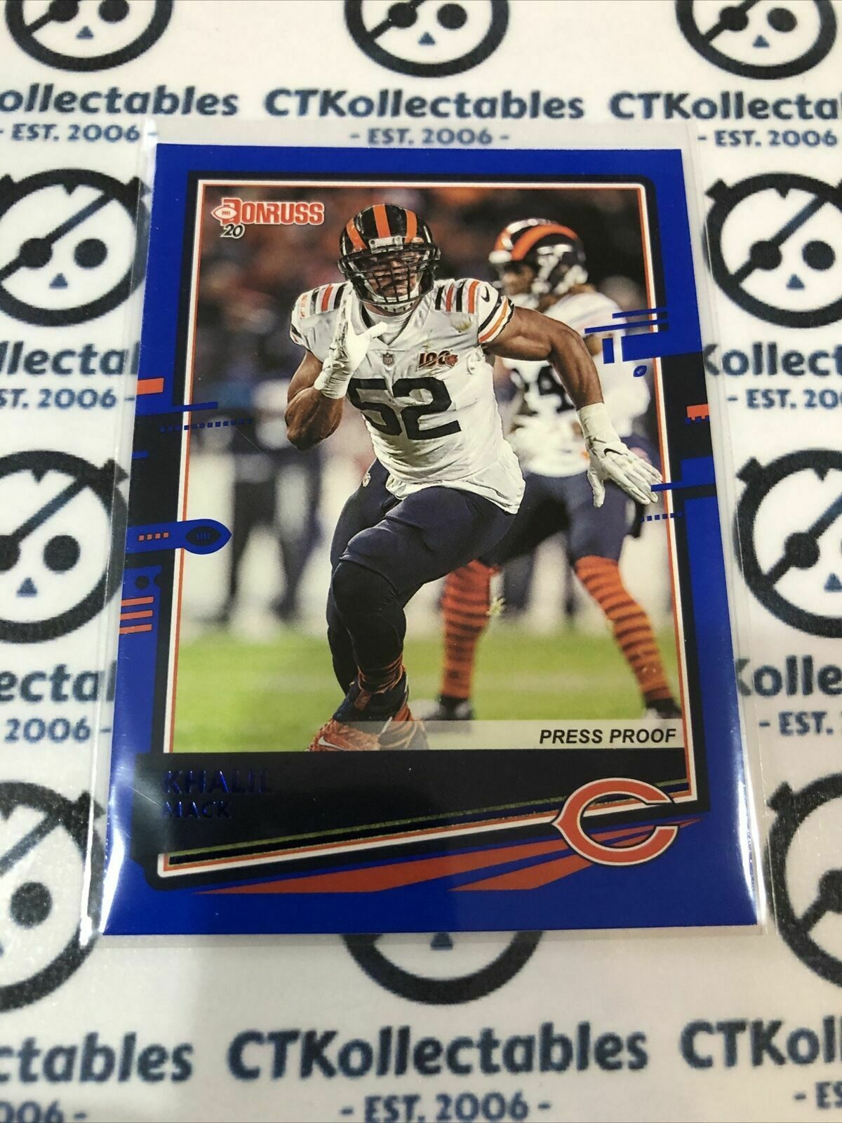 2020 NFL Donruss Press Proof Blue #57 Khalil Mack