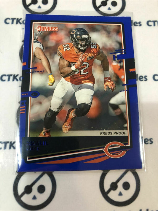 2020 NFL Donruss Press Proof Blue #57 Khalil Mack Variation