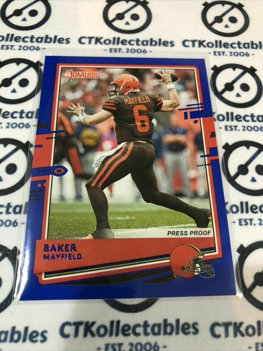 2020 NFL Donruss Press Proof Blue #71 Baker Mayfield Variation