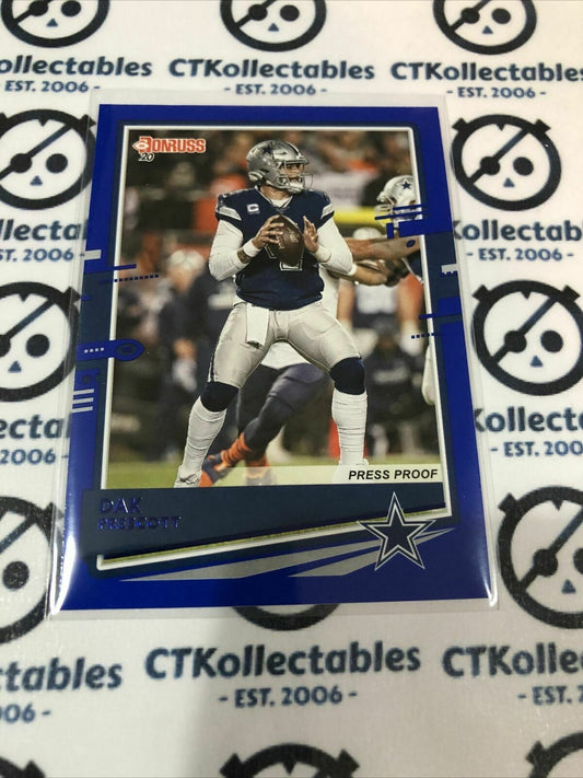 2020 NFL Donruss Press Proof Blue #78 Dak Prescott Variation