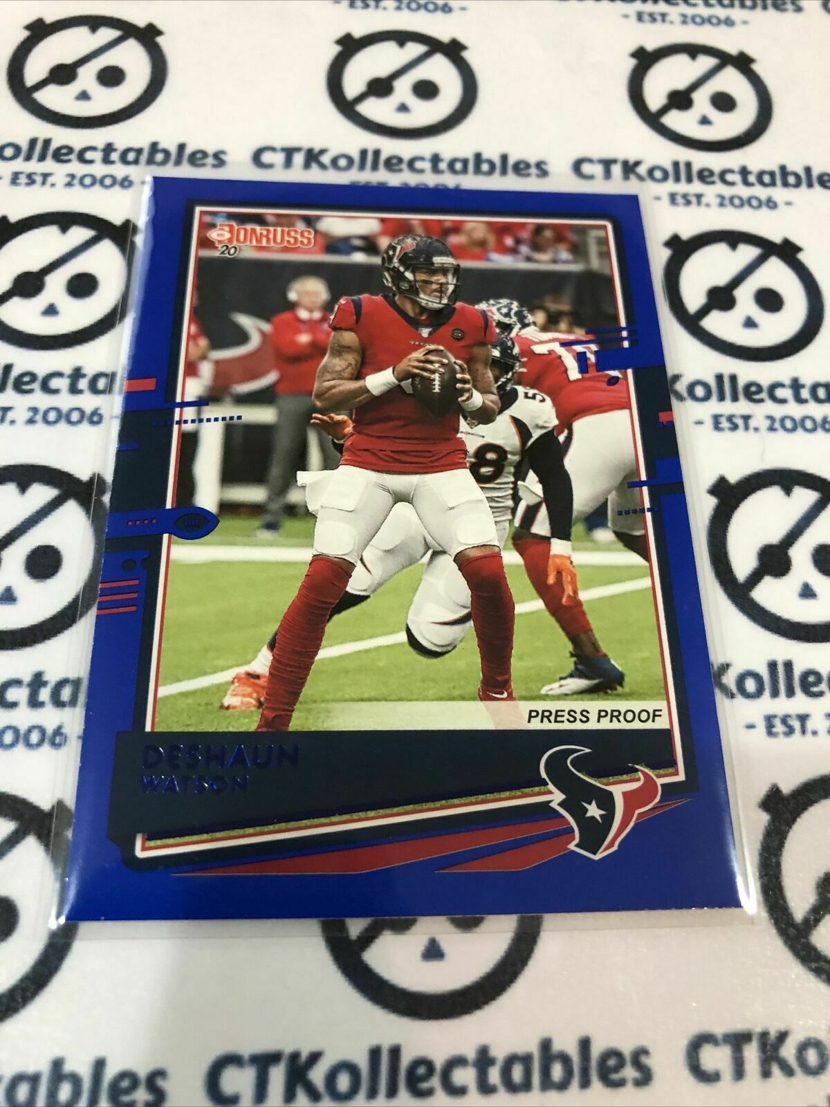 2020 NFL Donruss Press Proof Blue #111 Deshaun Watson Variation