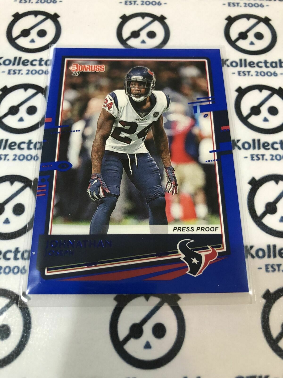 2020 NFL Donruss Press Proof Blue #116 Jonathan Joesph