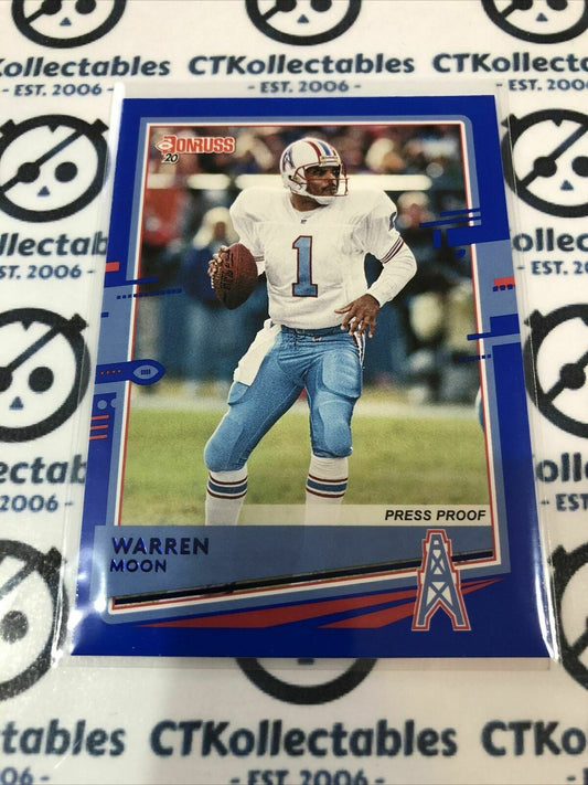 2020 NFL Donruss Press Proof Blue #118 Warren Moon