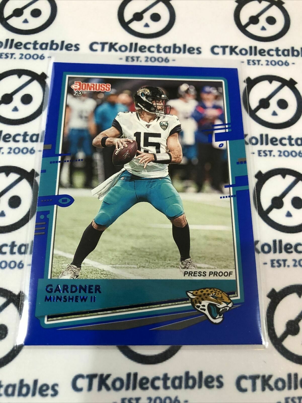 2020 NFL Donruss Press Proof Blue #126 Gardner Minshew II