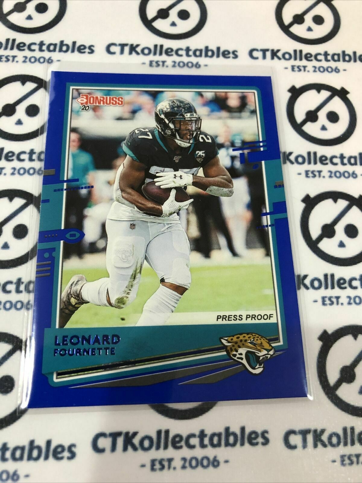 2020 NFL Donruss Press Proof Blue #127 Leonard Fournette