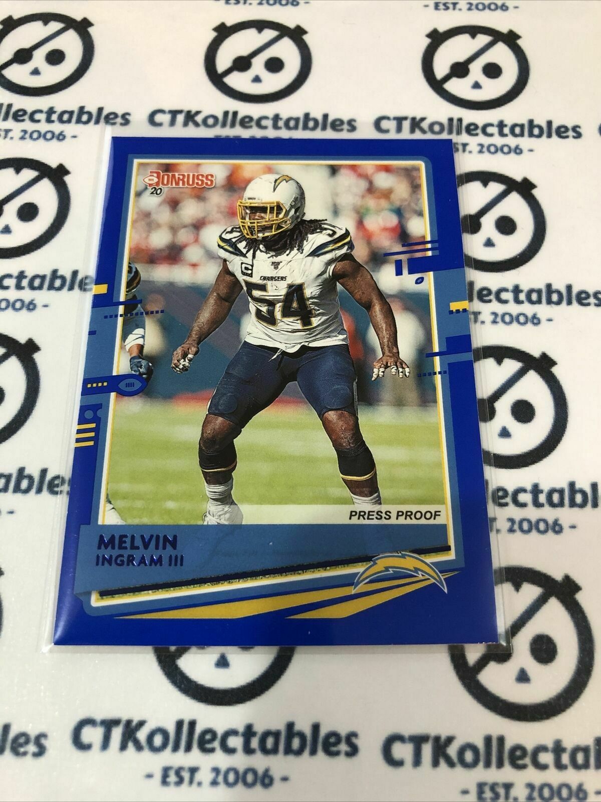 2020 NFL Donruss Press Proof Blue #140 Melvin Ingram II