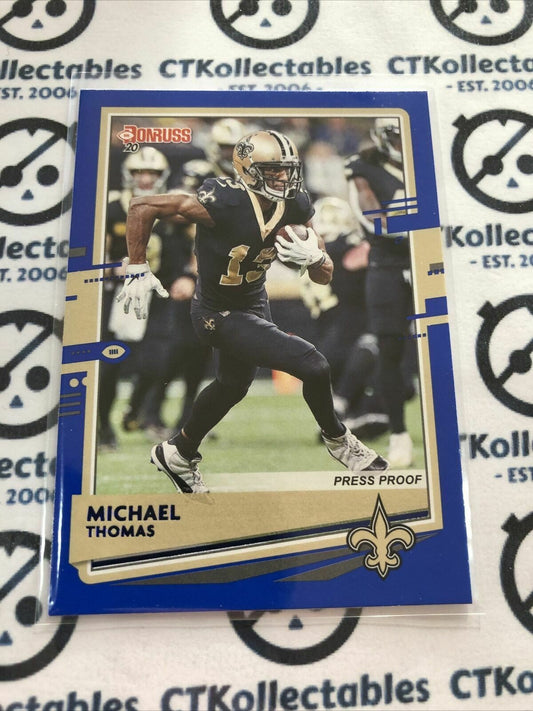 2020 NFL Donruss Press Proof Blue #177 Michael Thomas