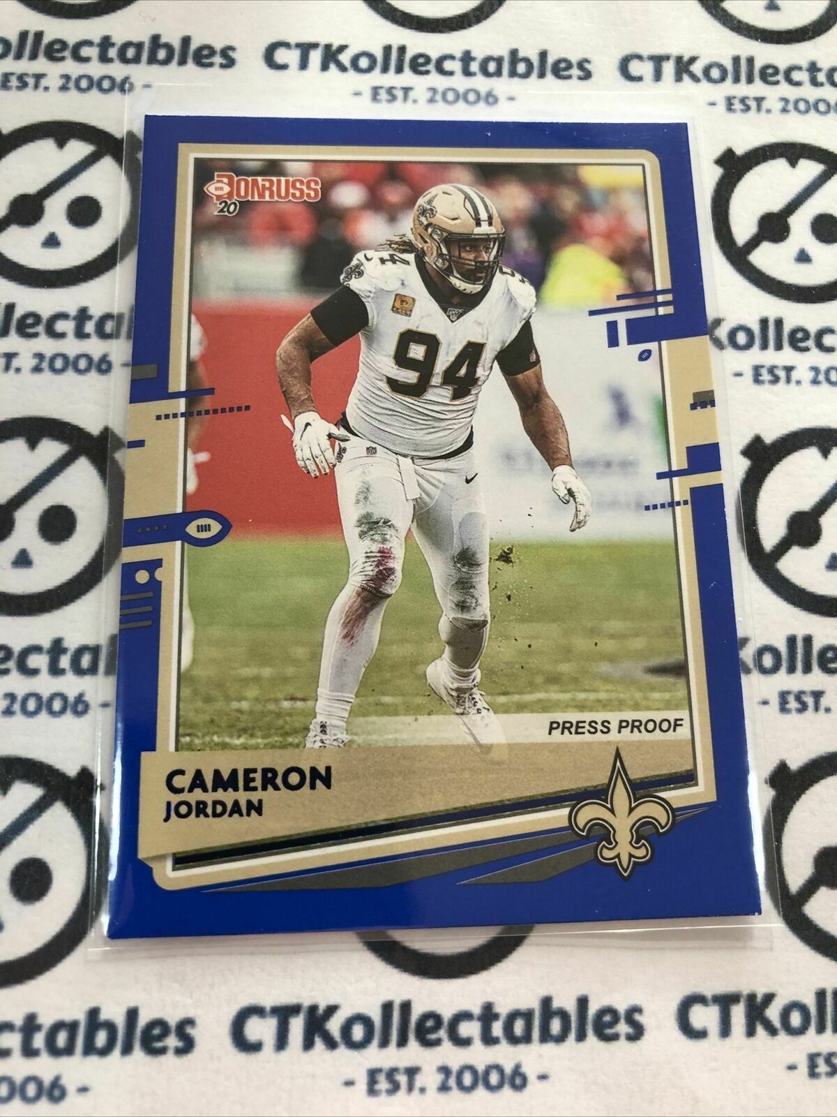 2020 NFL Donruss Press Proof Blue #182 Cameron Jordan