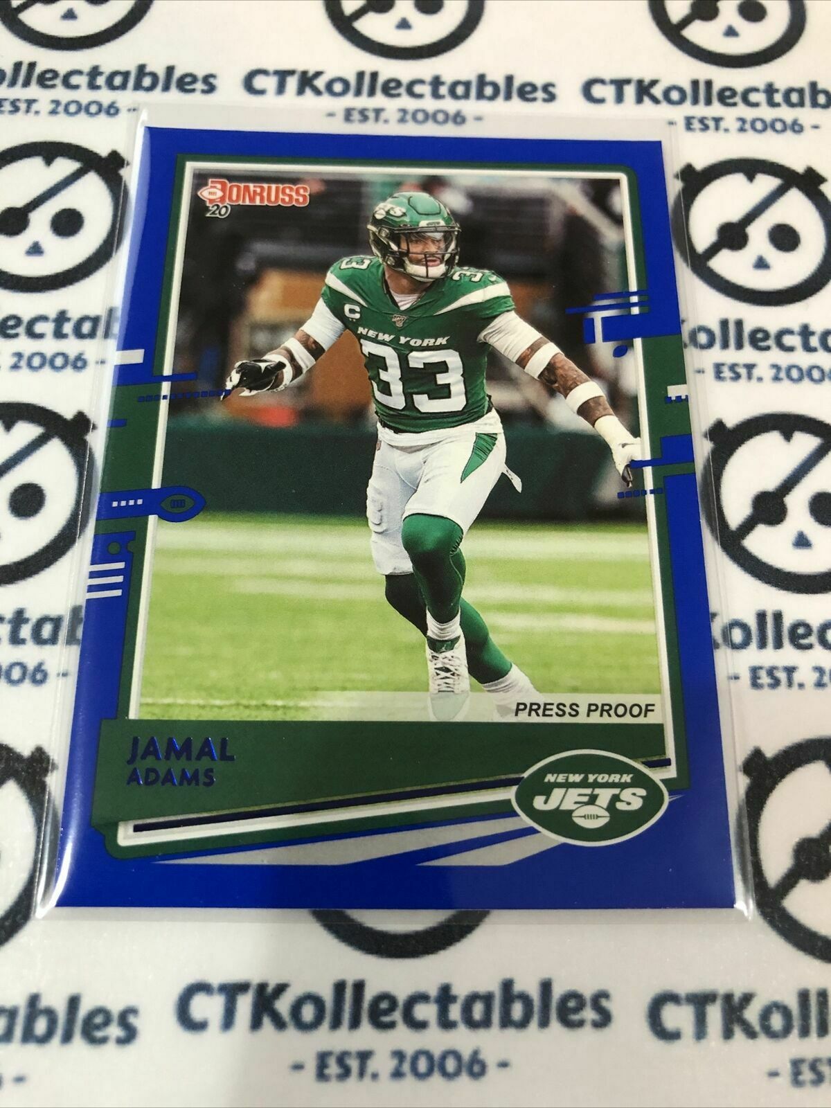 2020 NFL Donruss Press Proof Blue #193 Jamal Adams