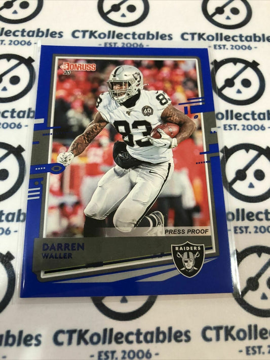 2020 NFL Donruss Press Proof Blue #198 Darren Waller