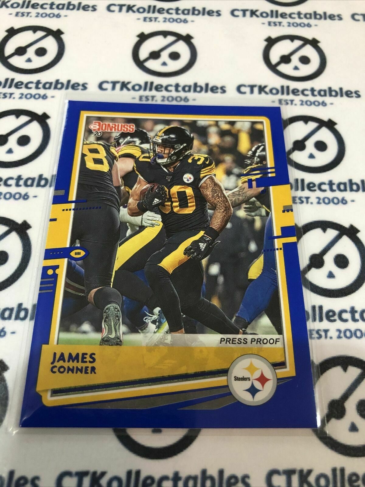 2020 NFL Donruss Press Proof Blue #215 James Conner