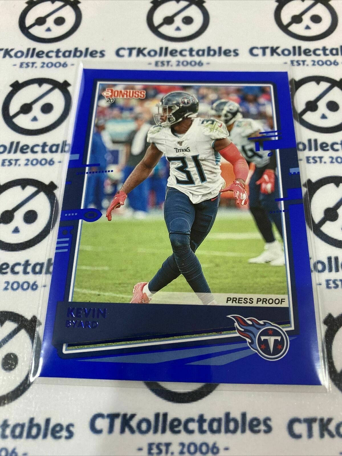 2020 NFL Donruss Press Proof Blue #248 Kevin Byard