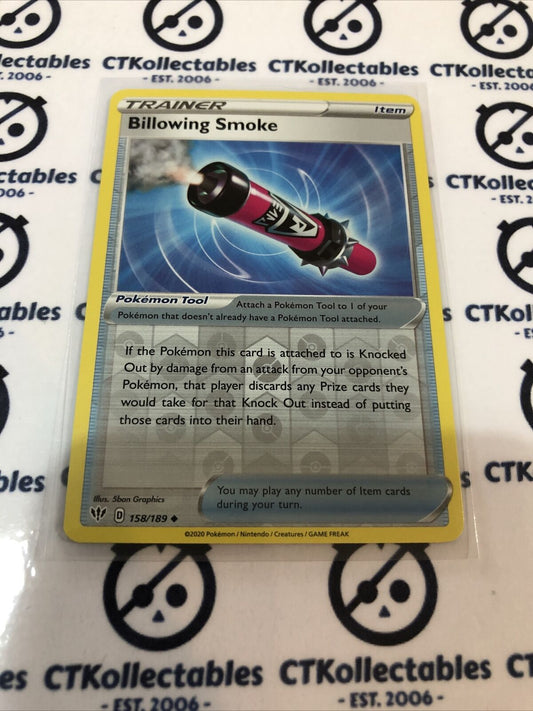 Billowing Smoke #158/189 Reverse Holo Uncommon Pokémon Card S&S Darkness Ablaze