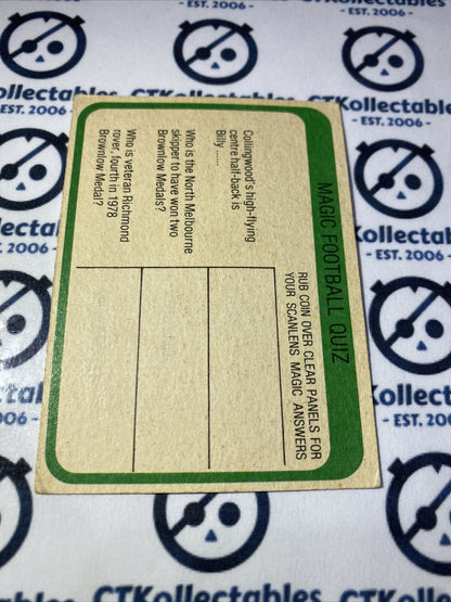 1979 Scanlens VFL John Murphy #70 Of 156 South Melbourne
