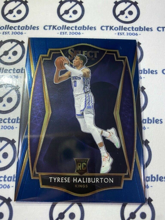 2020-21 Panini NBA Select blue Tyrese Haliburton Premier Level RC #189 Kings