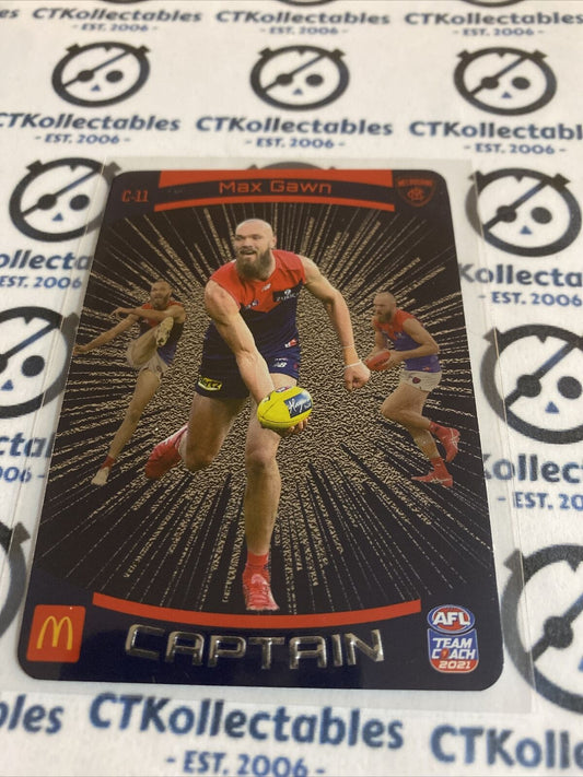 2021 AFL Teamcoach McDonalds Captain Max Gawn #c-11 Demons