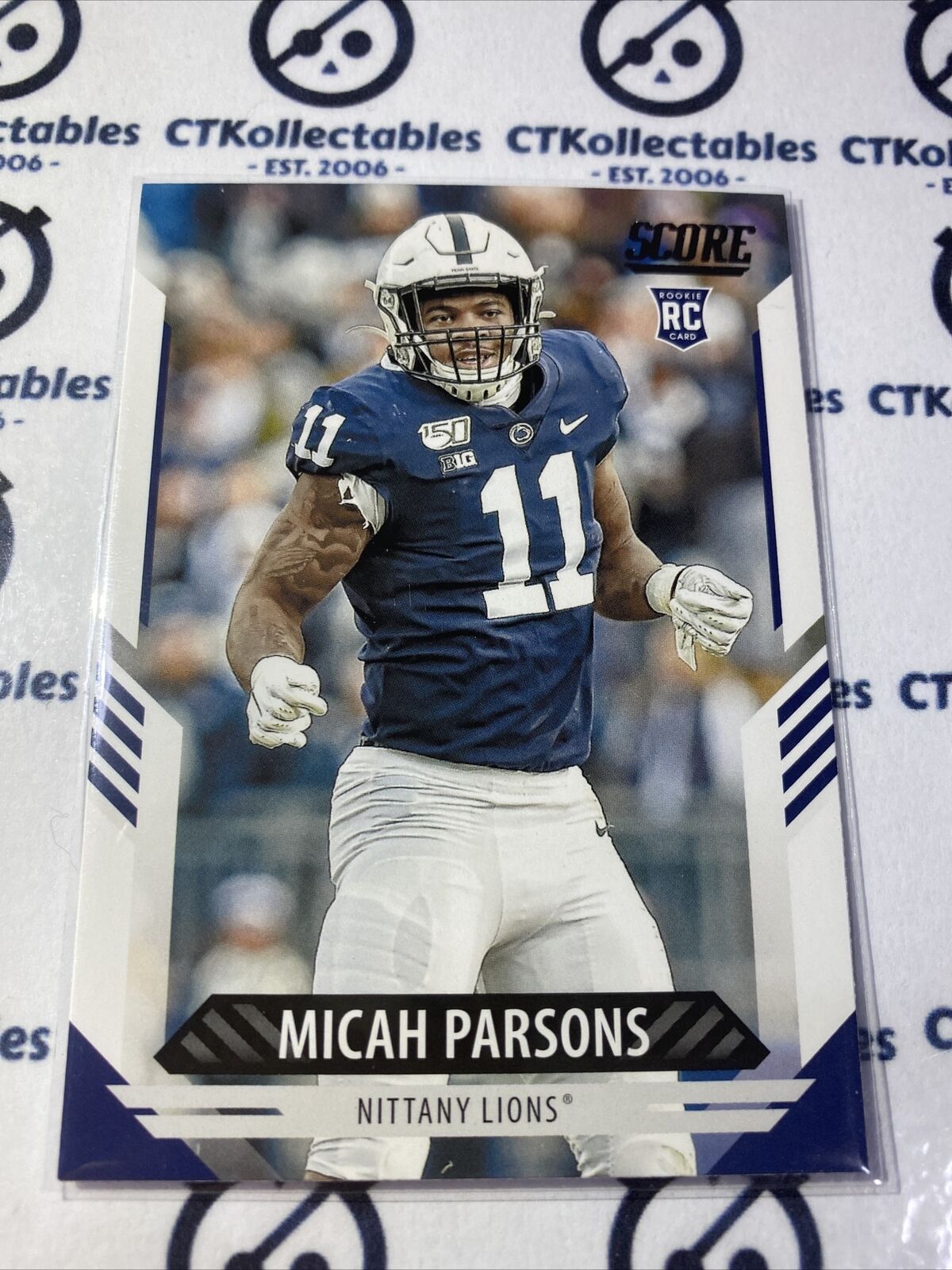2021 NFL Score Rookie Card Micah Parsons #350 RC Cowboys