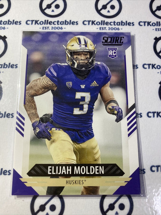 2021 NFL Score Rookie Card Elijah Molden #343 RC Titans