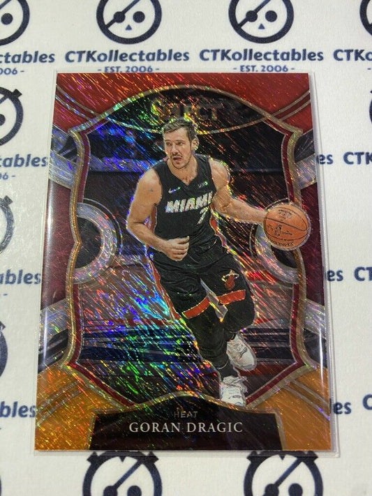 2020-21 Panini NBA Select Concourse Goran Dragic Red white orange Prizm #22 Heat