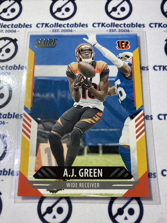 2021 NFL Score A.J Green Gold Parallel Base #101 Bengals