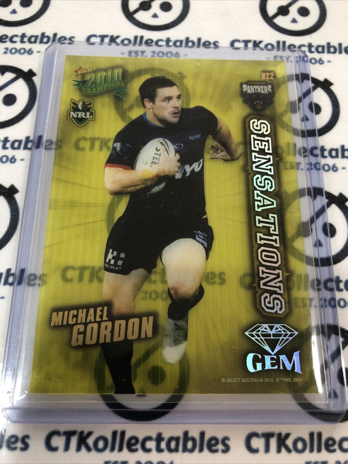 2010 NRL Champions Michael Gordon Sensations S22 Panthers