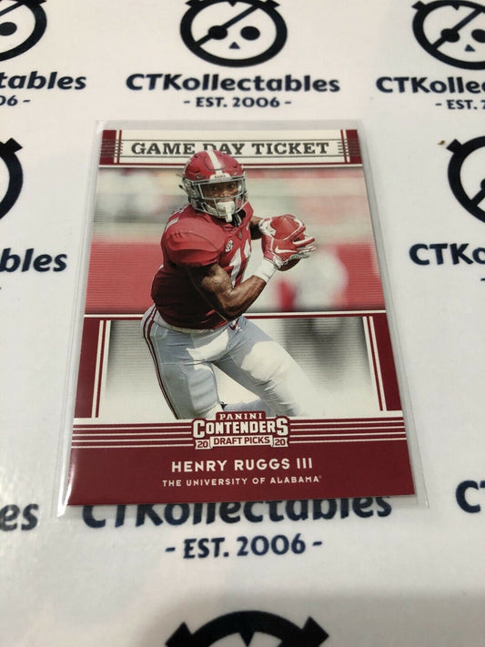 2020 NFL Contenders Draft Picks Game Day Ticket Henry Ruggs III Raiders