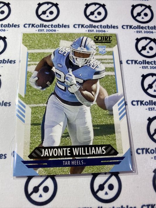 2021 NFL Score Rookie Card Javonte Williams #312 RC Broncos