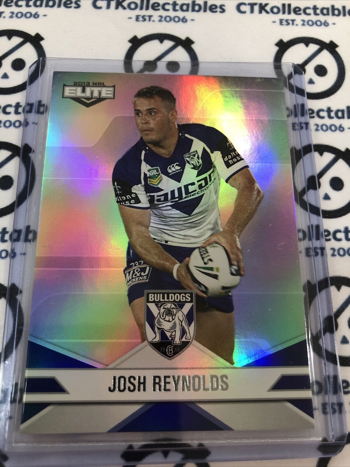 2013 NRL Elite Parallel Josh Reynolds P14 Canterbury Bulldogs