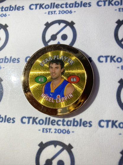 2008 Topps AFL Chipz Nigel Lappin Gold Poker Chip