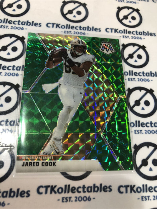 2020 NFL Mosaic Green Prizm Jared Cook #145 Saints